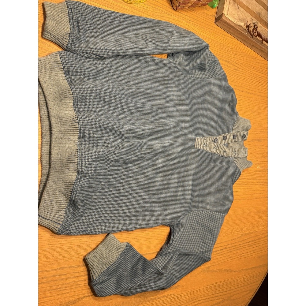 Mens Small Vintage Gear For Sport 1/4 Button Sweater